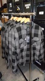 KEVLAR MotoShirt Para-Aramid Lumberjack Shirt - Black/Gray, Motoren, Kleding | Motorkleding, Nieuw met kaartje, BadBoy.NL, Jas | textiel