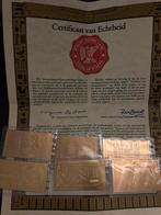 6 Gouden Toetanchamon Postzegels - 23K Goud, Ophalen, Nederland en Buitenland