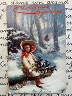 Christmas Greetings - Little Snow Queen (GG), Ophalen of Verzenden, Voor 1920, Gelopen, Feest(dag)