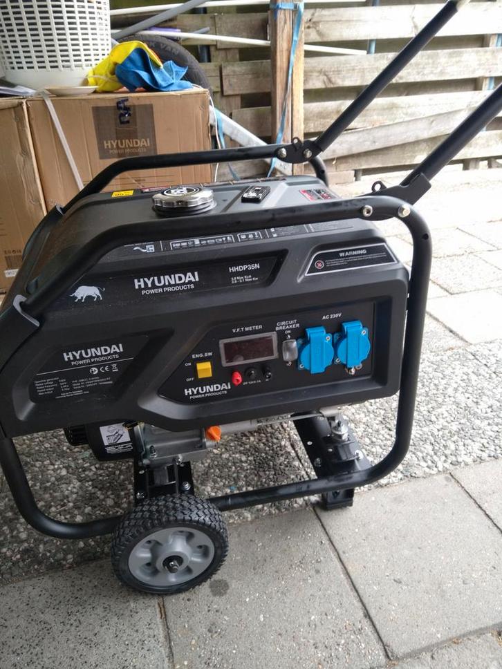 Hyundai agregraten hhdp35n (nieuw doos )orgineel, Doe-het-zelf en Verbouw, Aggregaten, Nieuw, Benzine, Minder dan 5 kVA, Elektrisch startend