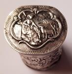 Zilveren snuif / loderein doos, Antiek en Kunst, Verzenden, Zilver