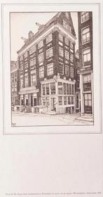 Prent Singel hoek Lijnbaanssteeg, Amsterdam 1970, Antiek en Kunst, Ophalen of Verzenden