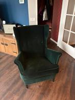 Ikea Strandmon donkergroene stoel. Mag ZSM weg, Ophalen, Gebruikt