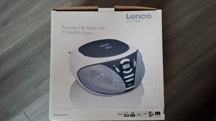 Draagbare CD-speler met FM radio, USB, MP3 (Lenco), Audio, Tv en Foto, Radio's, Zo goed als nieuw, Radio, Met cd-speler, Ophalen of Verzenden