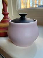 Goedewaagen Gouda Holland suikerpot jampot lila zwart deksel, Ophalen of Verzenden