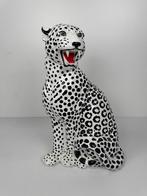 Vintage Italian Porcelain Leopard Statue, Ophalen, Zo goed als nieuw