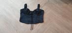 Top zwart Bershka M, Ophalen of Verzenden, Zo goed als nieuw, Zwart, Zonder mouw