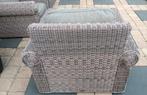 4x luxe royale Bellagio lounge fauteuils kwalteits wicker, Ophalen, 4 zitplaatsen, Gebruikt, Wicker