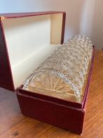 Facet geslepen glazen vintage onderzetters in doos origineel, Ophalen of Verzenden