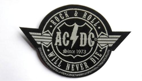 AC/DC  mooie rock & roll patch 87  - 6.5 x 10 cm, Verzamelen, Muziek, Artiesten en Beroemdheden, Nieuw, Kleding, Verzenden