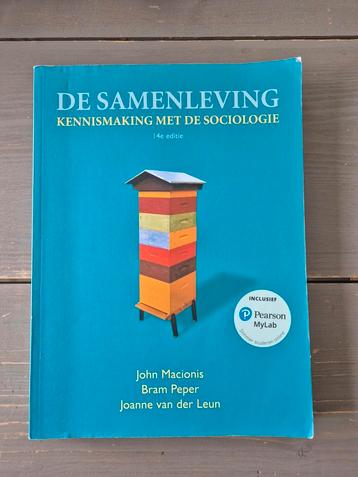 De samenleving - kennismaking met de sociologie 14e editie beschikbaar voor biedingen