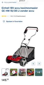 Einhell Accu Kooimesmaaier 18V -, Ophalen, Gebruikt, Accu-grasmaaier, Opvangzak