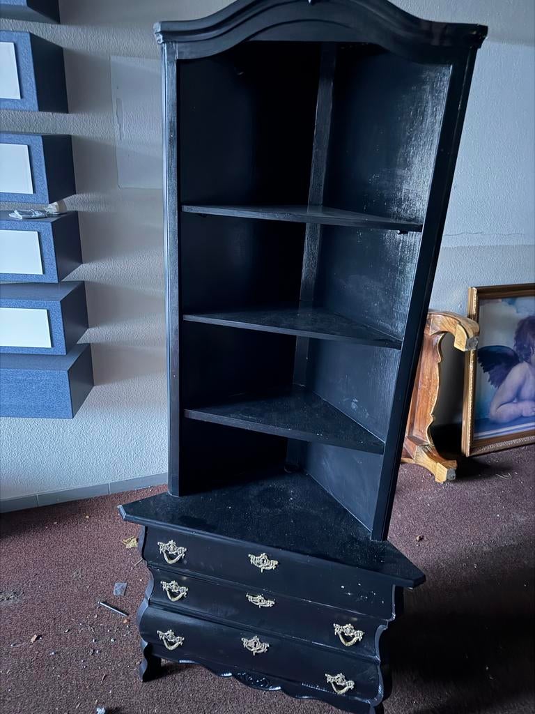 Queen Ann hoekkast met lades, Huis en Inrichting, Kasten | Buffetkasten, Ophalen, Minder dan 50 cm, Gebruikt, 100 tot 150 cm