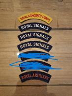ww2 printed british shoulder titles, Verzamelen, Verzenden, Landmacht, Engeland, Embleem of Badge