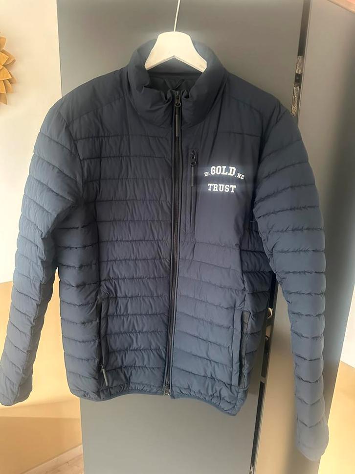 In Gold We Trust Zomer ( Tussen ) Jas, Kleding | Heren, Jassen | Zomer, Zo goed als nieuw, Maat 48/50 (M), Blauw, Ophalen of Verzenden