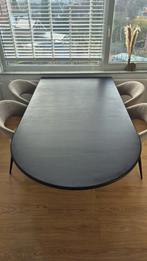 Zwarte eettafel, Huis en Inrichting, Tafels | Eettafels, Ophalen of Verzenden, Rechthoekig, 200 cm of meer, 100 tot 150 cm