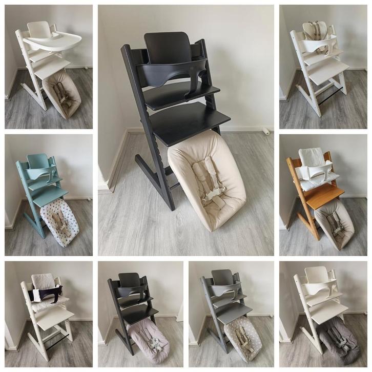 Meerdere Stokke Tripp Trapp complete sets VERZENDEN mogelijk, Kinderen en Baby's, Kinderstoelen, Zo goed als nieuw, Meegroeistoel