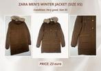 Zara Men's Winter Jacket (size XS), Ophalen of Verzenden, Zo goed als nieuw, Maat 46 (S) of kleiner, Zwart