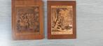koperen gravures De Mandemaker en De Munter, Antiek en Kunst, Ophalen of Verzenden