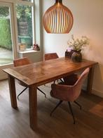 Eikenhouten eettafel, afmeting L 180 x B 90 x H 80 cm, Huis en Inrichting, Ophalen, Gebruikt, Eikenhout, 50 tot 100 cm