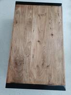 lndustriële salontafel mangohout met 2 lades, Ophalen, 100 tot 150 cm, 50 tot 100 cm, Zo goed als nieuw