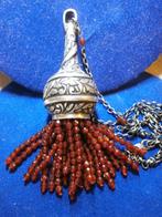 Vintage Italian design groot zilver hanger zeldzaam, Sieraden, Tassen en Uiterlijk, Antieke sieraden, Ophalen, Zilver, Hanger