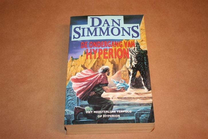 De Ondergang van Hyperion - Dan Simmons - 1992, Boeken, Science fiction, Gelezen, Ophalen of Verzenden