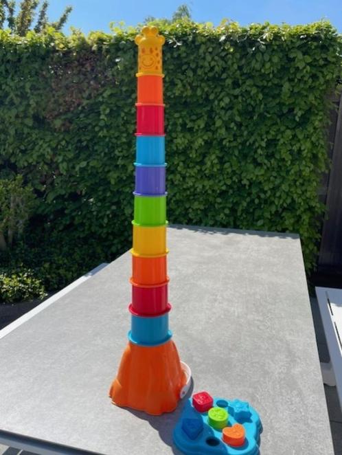Stapeltoren giraffe inclusief vormenstoof zandspeelgoed, Kinderen en Baby's, Speelgoed | Buiten | Zandbakken, Zo goed als nieuw