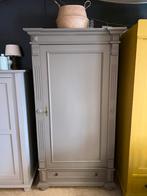 Brocante ééndeurskast Provence, Ophalen of Verzenden, Minder dan 50 cm, 105 cm of meer