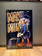 Dagobert Duck 'Make Money'  Kunstwerk, Huis en Inrichting, Ophalen of Verzenden, Nieuw