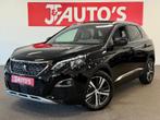 Peugeot 3008 1.2 PureTech GT Line NAVIGATIE/CAMERA, CRUISE,, Gebruikt, 1199 cc, Leder en Stof, Zwart