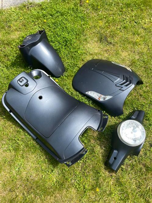 Kappenset mat zwart La Souris Sourini met verlichring, Fietsen en Brommers, Brommeronderdelen | Scooters, Zo goed als nieuw, Overige merken