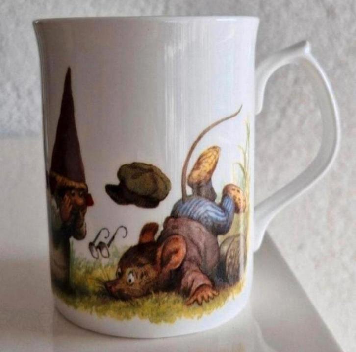 Beker David de Kabouter, Huis en Inrichting, Keuken | Servies, Zo goed als nieuw, Kop(pen) en/of Schotel(s), Overige stijlen, Ophalen of Verzenden