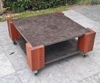 Stoere design tafel, Huis en Inrichting, Tafels | Salontafels, Gebruikt, Minder dan 50 cm, Rechthoekig, 50 tot 100 cm