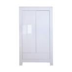 NIEUW! Kidsmill Alaska Hoogglans 2-Deurs Kledingkast Wit, Ophalen, Kast, 50 tot 70 cm, Nieuw