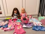 Baby Born en Grote zus met heel veel (echte) setjes kleding, Ophalen of Verzenden, Gebruikt, Babypop