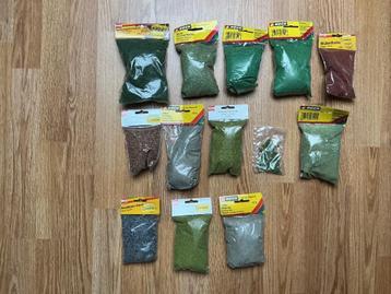 2 partijen Scenery materiaal H0, >20 zakjes, veelal nieuw beschikbaar voor biedingen