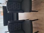 Eethoek stoelen met bankje, Huis en Inrichting, Stoelen, Ophalen of Verzenden, Zo goed als nieuw, Grijs, Twee