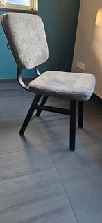 6 Homestock eetkamerstoelen grijs/zwart, Ophalen, Gebruikt, Metaal, Vijf, Zes of meer stoelen