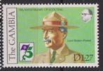 Gambia 1982 25 jaar Scouting Lord Baden Powell, Ophalen of Verzenden, Postfris, Overige thema's