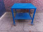 Degelijke verrijdbare Stalen werkbank werktafel  lastafel, Doe-het-zelf en Verbouw, Werkbanken, Ophalen, Gebruikt, 70 tot 120 cm