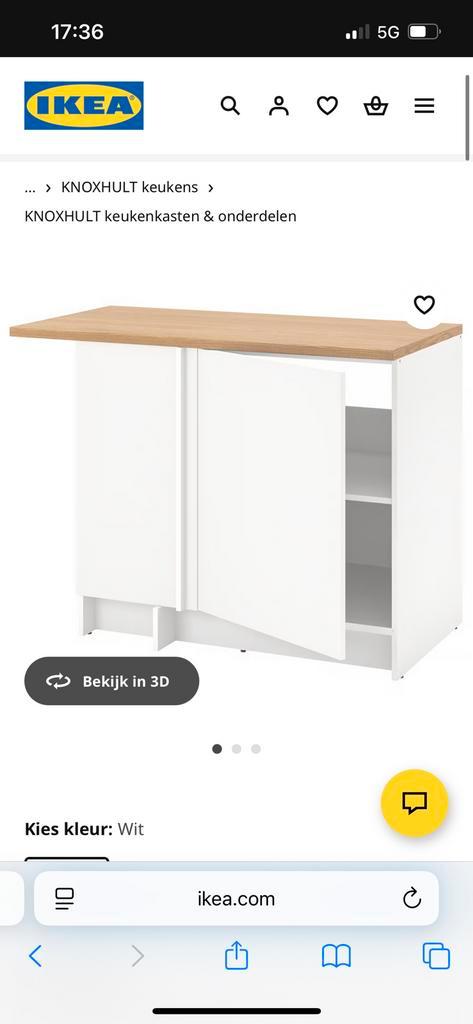 Knoxhult kast ikea, Huis en Inrichting, Keuken | Keukenelementen, Minder dan 100 cm, 50 tot 100 cm, 50 tot 75 cm, Bruin, Ophalen