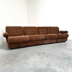 Vintage elementenbank ribstof jaren 60 70 design bank retro, Ophalen, Gebruikt, Vintage midcentury modern design 60s 70s, Onbekend