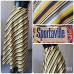 Prachtige vintage Engelse maxi rok diagonale streep mt 34, Ophalen of Verzenden, Zo goed als nieuw, Maat 34 (XS) of kleiner, Onder de knie