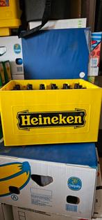 Kratje Heineken met flessen, Verzamelen, Biermerken, Heineken, Gebruikt, Ophalen of Verzenden