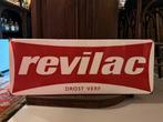 Emaille reclamebord Revilac verf - Langcat Bussum, Ophalen of Verzenden, Reclamebord