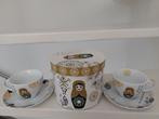 Cappuccino kopjes met schotel, Nieuw, Ophalen of Verzenden, Overige stijlen, Kop(pen) en/of Schotel(s)