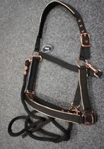 Nwe Profi-Rider roségold halster met touw, maat full, Dieren en Toebehoren, Paarden en Pony's | Hoofdstellen en Tuigage, Ophalen of Verzenden