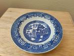 Prachtig vintage blauw bordje van Wood & Sons Blue Willow, Verzenden