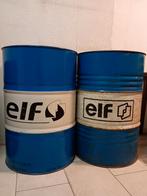 2X LEEG OLIEVAT VAN 200L, STOOKTON, STATAFEL, OLIEDRUM, Ophalen, Gebruikt, Vuurton